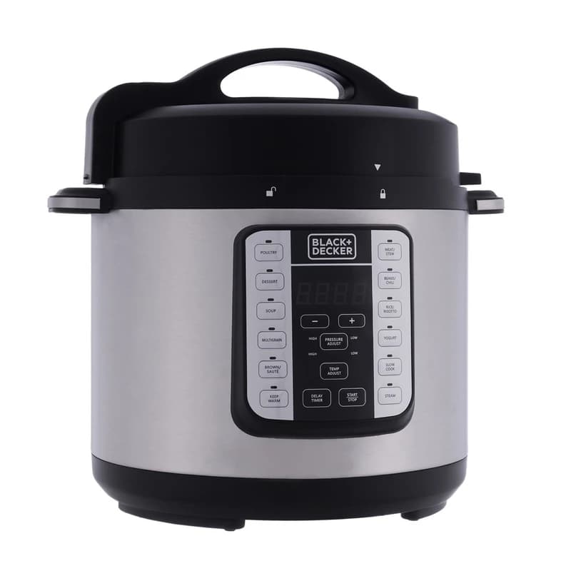 زودپز برقی بلک اند دکر مدل PCP1000 | ۱۲ برنامه پخت + حفظ ۸۰٪ ویتامین‌ها 