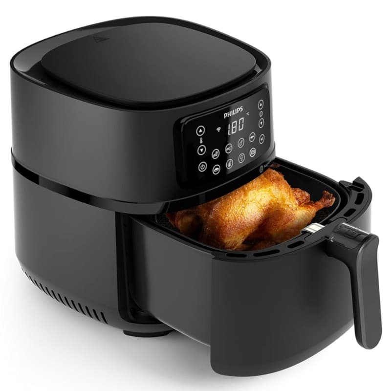 سرخ‌کن بدون روغن فیلیپس HD9285: تکنولوژی Rapid Air، ظرفیت 7.2 لیتری و 8 برنامه پخت متنوع