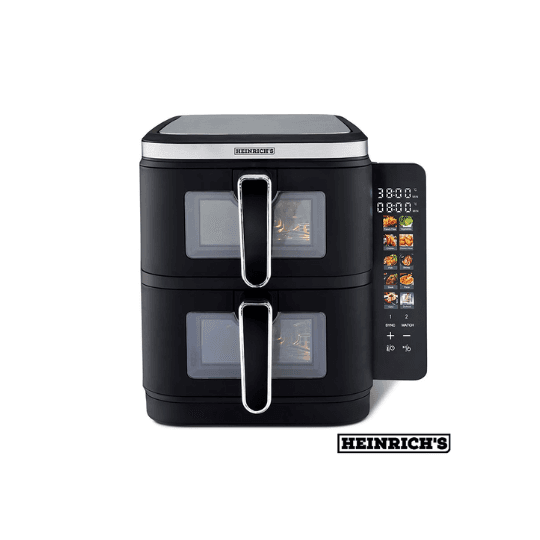 سرخ‌کن دوطبقه هنریچ HFR 8231 ✨ ظرفیت 11 لیتر کنترل مستقل هر سبد | خرید با تخفیف ویژه