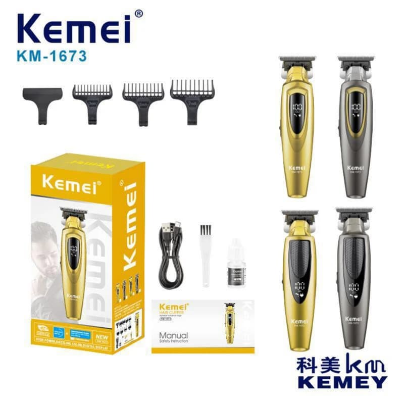 ماشین اصلاح کیمی مدل Kemei KM-1673؛ بررسی تخصصی خطزن حرفهای و صفرزن شارژی