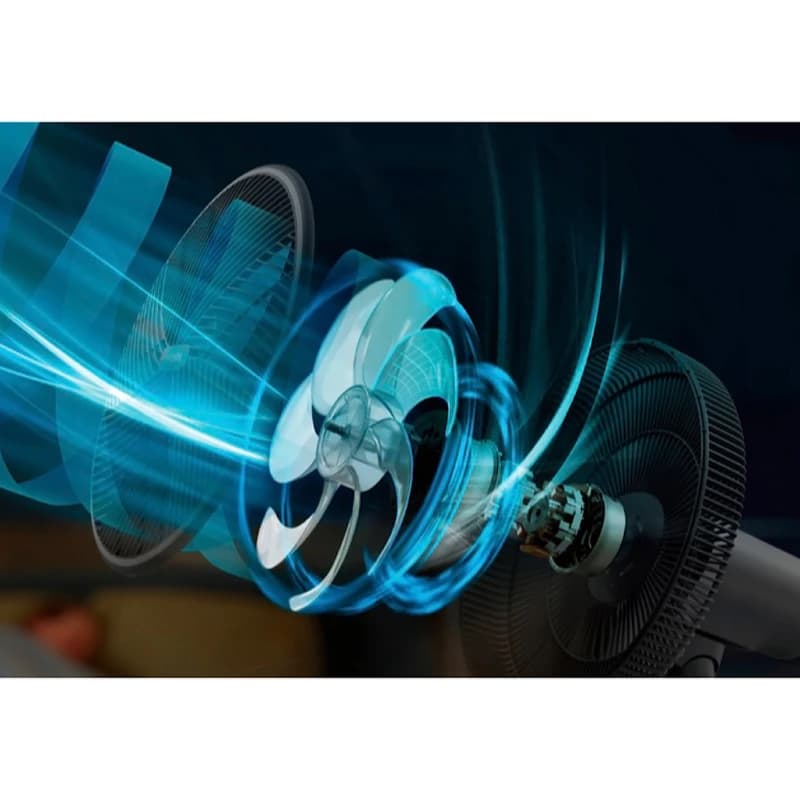 پنکه ایستاده هوشمند فیلیپس مدل CX3550 | خنککننده کمصدا با فناوری SilentWings