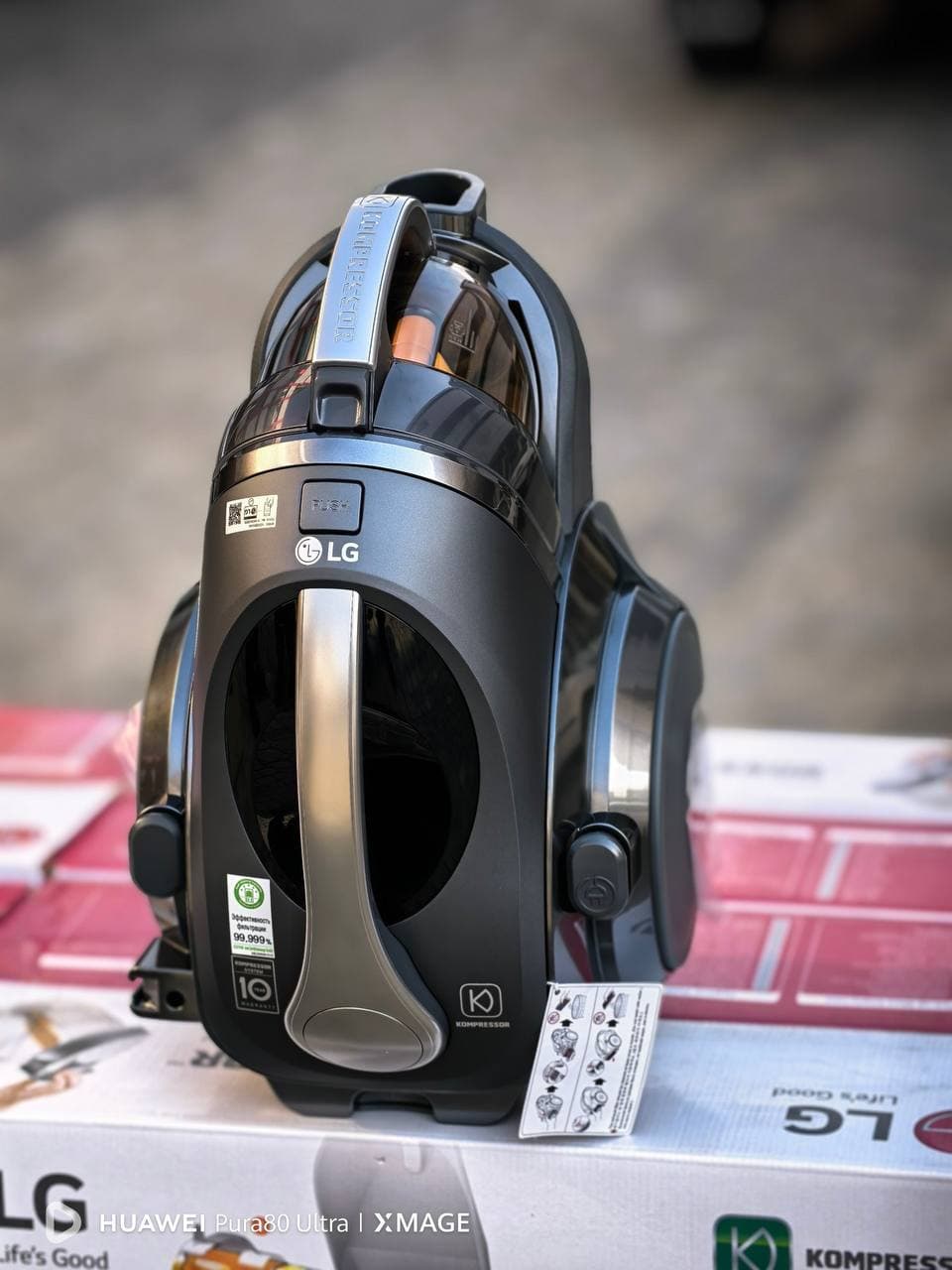 جاروبرقی ال جی VC83209UHAV کمپرسور X4، ۲۰۰۰ وات، HEPA 14 | آتناکالا بانه