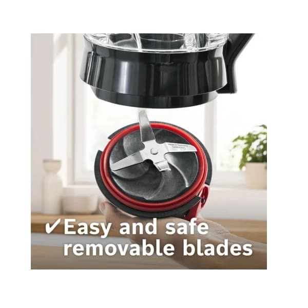 مخلوط کن بوش 1200 وات مدل BOSCH VitaPower MMB6386M پارچ شیشهای ThermoSafe 1.5 لیتر با آسیاب