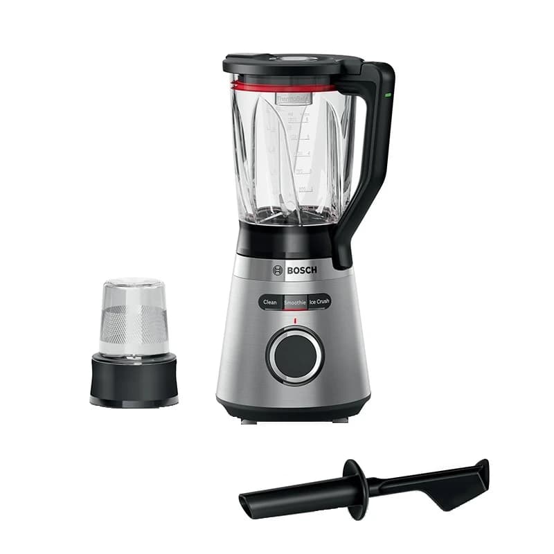مخلوط کن بوش 1200 وات مدل BOSCH VitaPower MMB6386M پارچ شیشهای ThermoSafe 1.5 لیتر با آسیاب