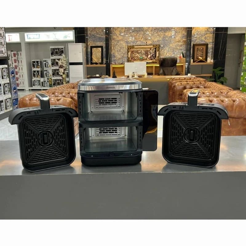 سرخکن دوطبقه هنریچ HFR 8231 ✨ ظرفیت 11 لیتر کنترل مستقل هر سبد | خرید با تخفیف ویژه