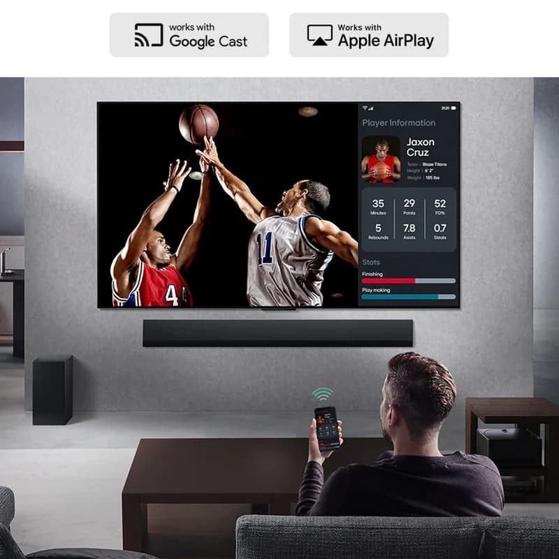 تلویزیون ال جی 65QNED82 سایز 65 اینچ مدل 2025 | QNED 4K هوشمند با WebOS 25 و پردازنده α7 Gen8 (اندونزی)